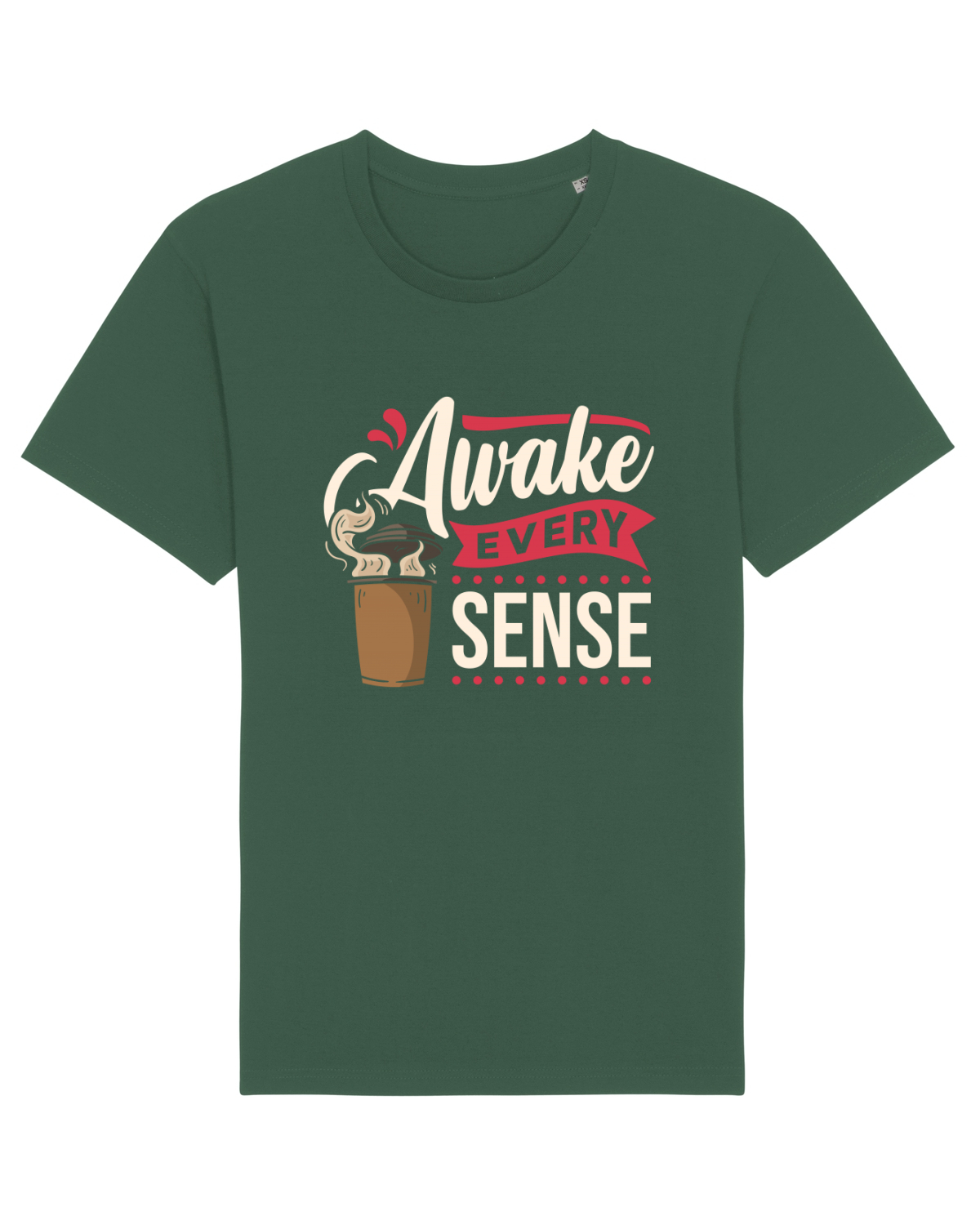 Tricou mânecă scurtă Unisex Rocker Bottle Green