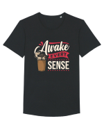 Awake Every Sense Tricou mânecă scurtă guler larg Bărbat Skater