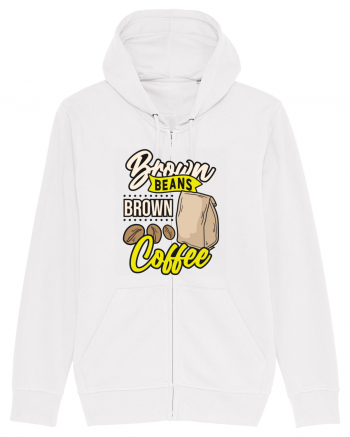 Brown Beans Brown Coffee White