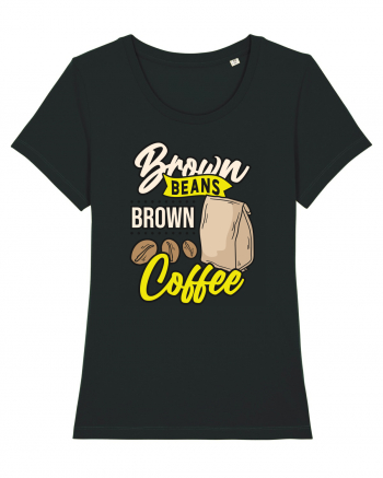 Brown Beans Brown Coffee Black