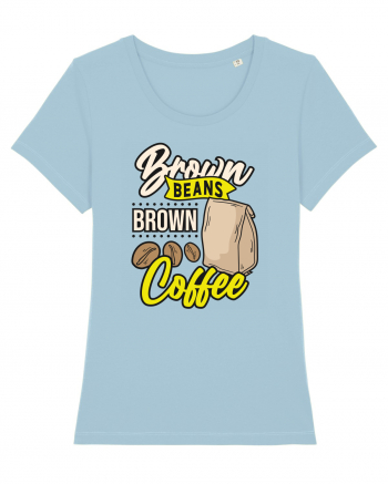 Brown Beans Brown Coffee Sky Blue