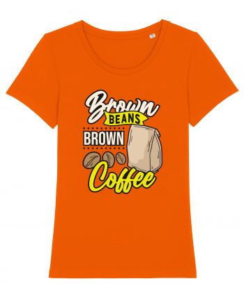 Brown Beans Brown Coffee Bright Orange