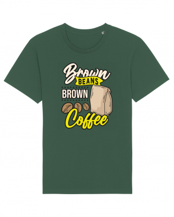 Brown Beans Brown Coffee Bottle Green