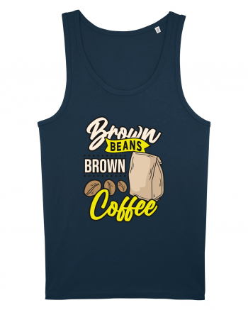 Brown Beans Brown Coffee Navy