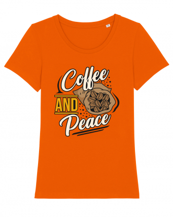 Coffee and Peace Bright Orange