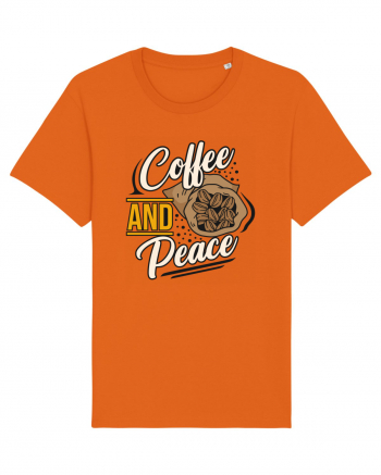 Coffee and Peace Bright Orange