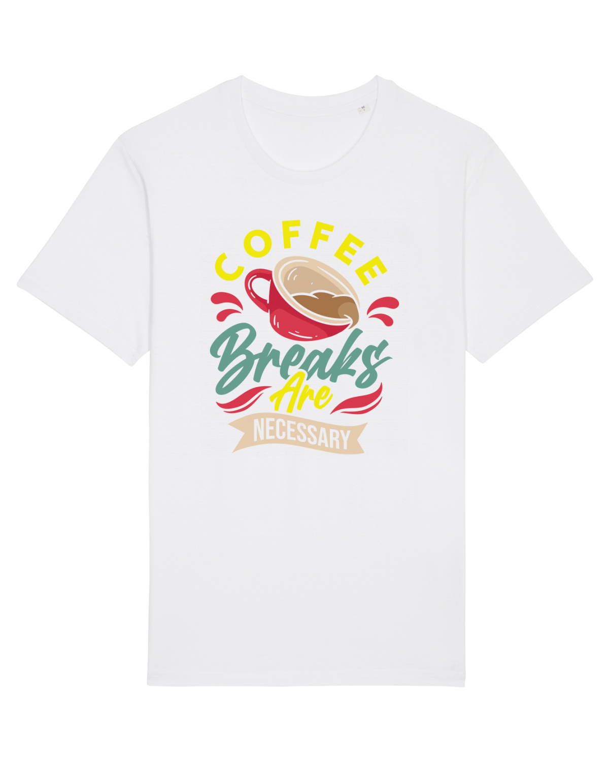 Tricou mânecă scurtă Unisex Rocker White
