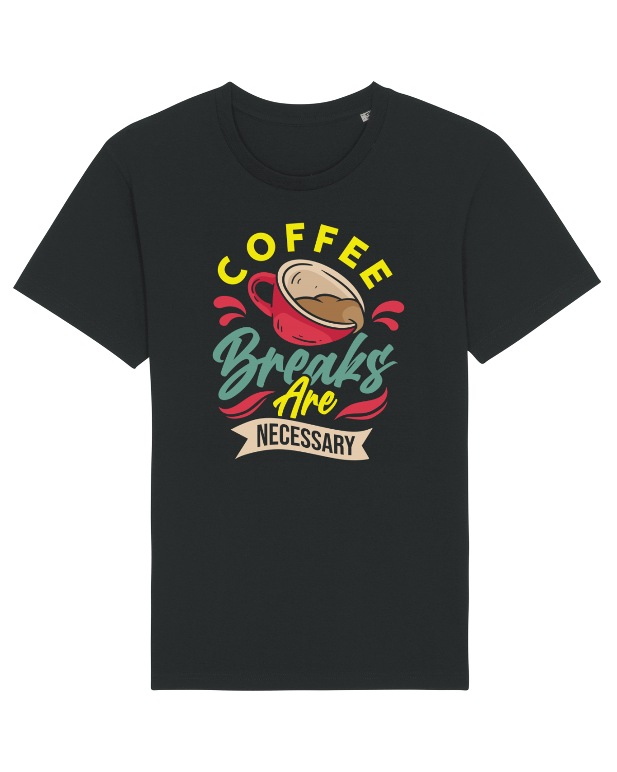 Tricou mânecă scurtă Unisex Rocker Black