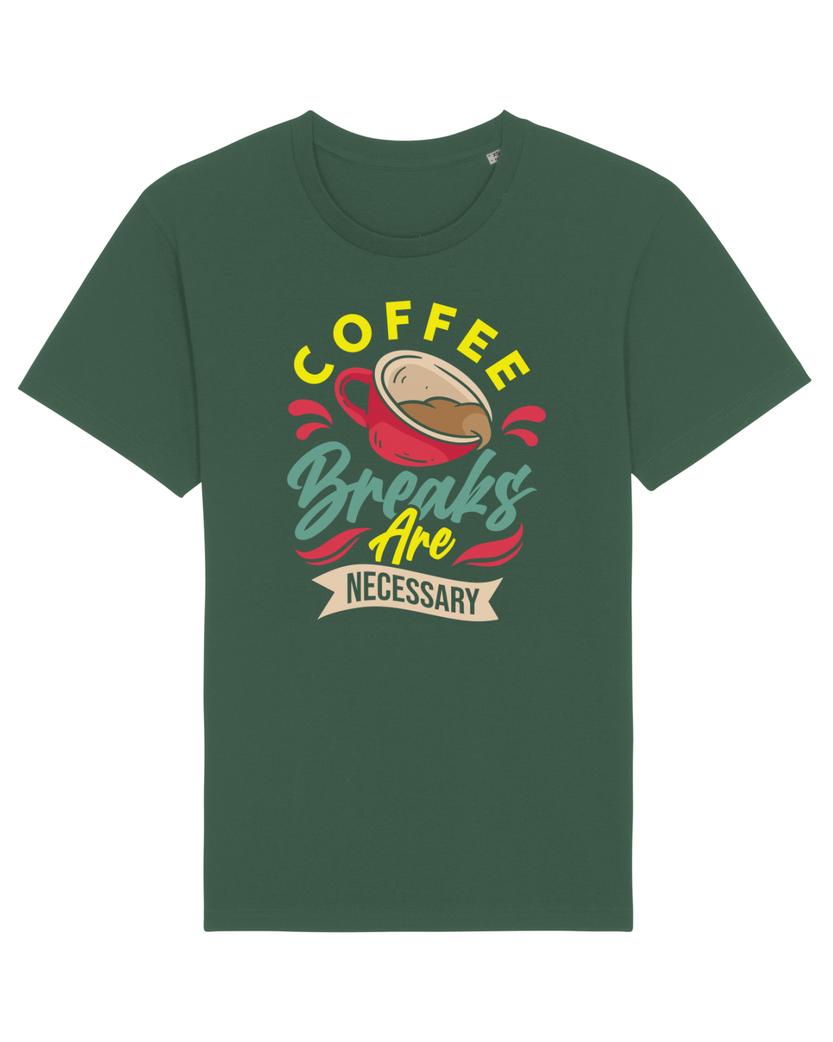 Tricou mânecă scurtă Unisex Rocker Bottle Green