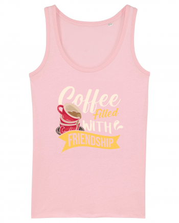 Coffee Filled with Friendship Cotton Pink