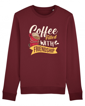 Coffee Filled with Friendship Burgundy