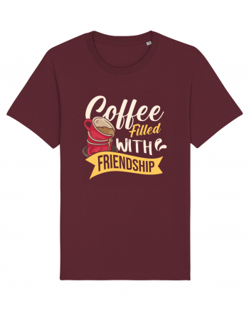 Coffee Filled with Friendship Burgundy