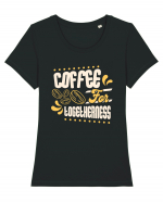 Coffee for Togetherness Tricou mânecă scurtă guler larg fitted Damă Expresser