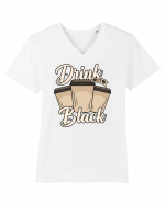 Drink it Black Tricou mânecă scurtă guler V Bărbat Presenter