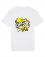 Drink Excellent Coffee Tricou mânecă scurtă Unisex Rocker