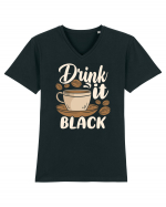 Drink it Black Tricou mânecă scurtă guler V Bărbat Presenter