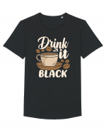 Drink it Black Tricou mânecă scurtă guler larg Bărbat Skater