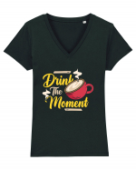 Drink the Moment Tricou mânecă scurtă guler V Damă Evoker