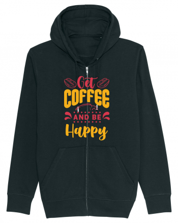 Get Coffee and be Happy Black