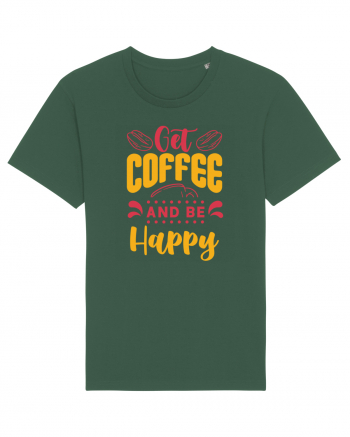 Get Coffee and be Happy Bottle Green