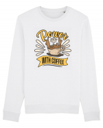 Power Up with Coffee Bluză mânecă lungă Unisex Rise