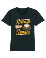 Release Your Senses Tricou mânecă scurtă guler V Bărbat Presenter