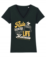 Ride Your Best Life Moments Tricou mânecă scurtă guler V Damă Evoker