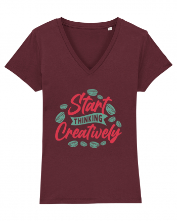 Start Thinking Creatively Burgundy