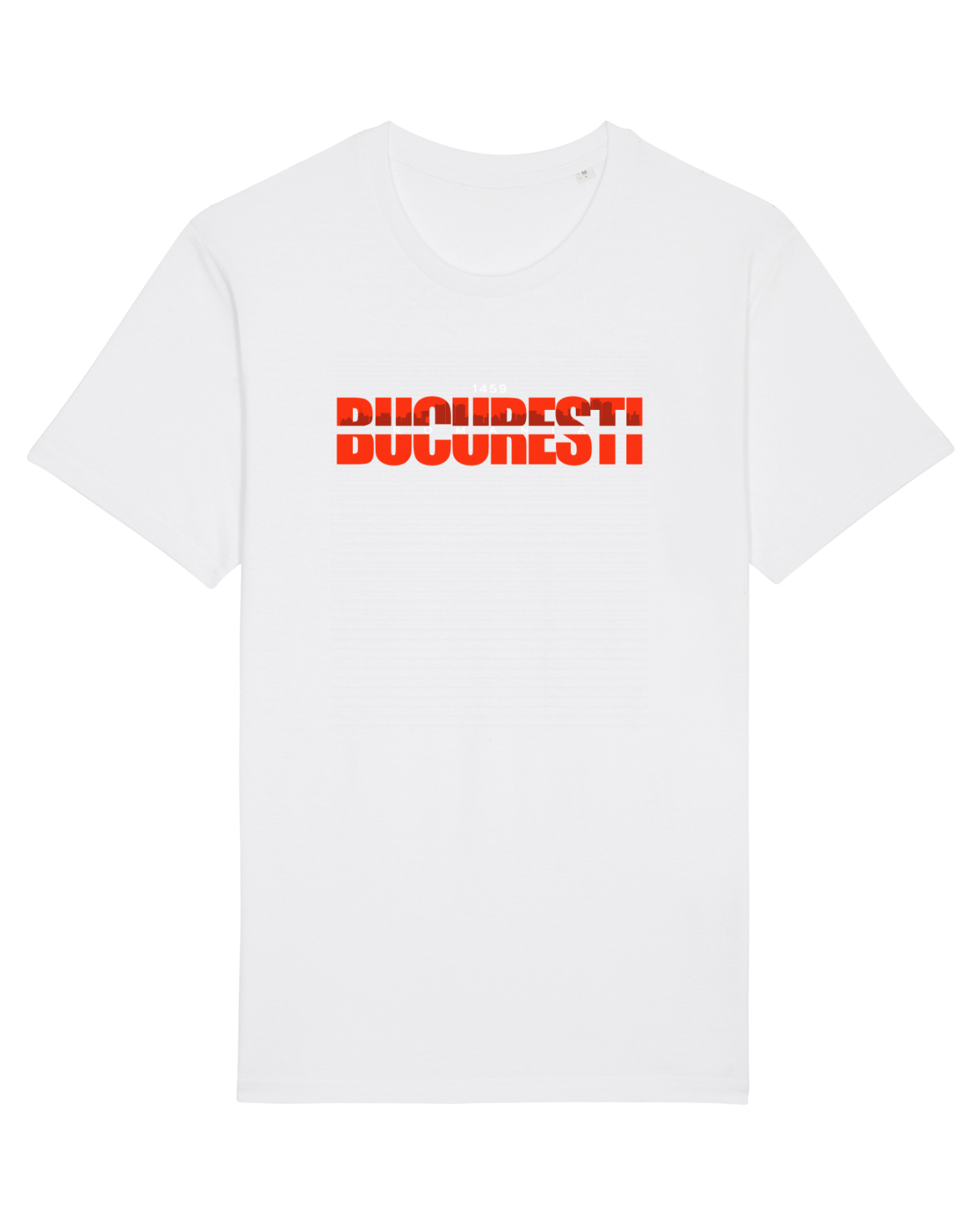 Tricou mânecă scurtă Unisex Rocker White