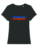 Romania Mare Tricou mânecă scurtă guler larg fitted Damă Expresser