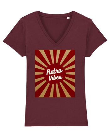 Retro Vibe Burgundy