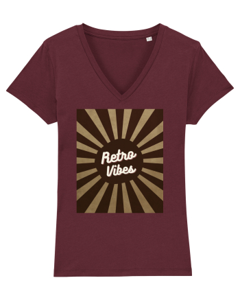 Retro Vibe Burgundy