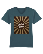 Retro Vibe Tricou mânecă scurtă guler V Bărbat Presenter