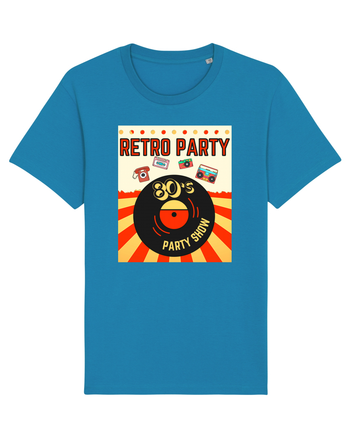 Tricou mânecă scurtă Unisex Rocker Azur