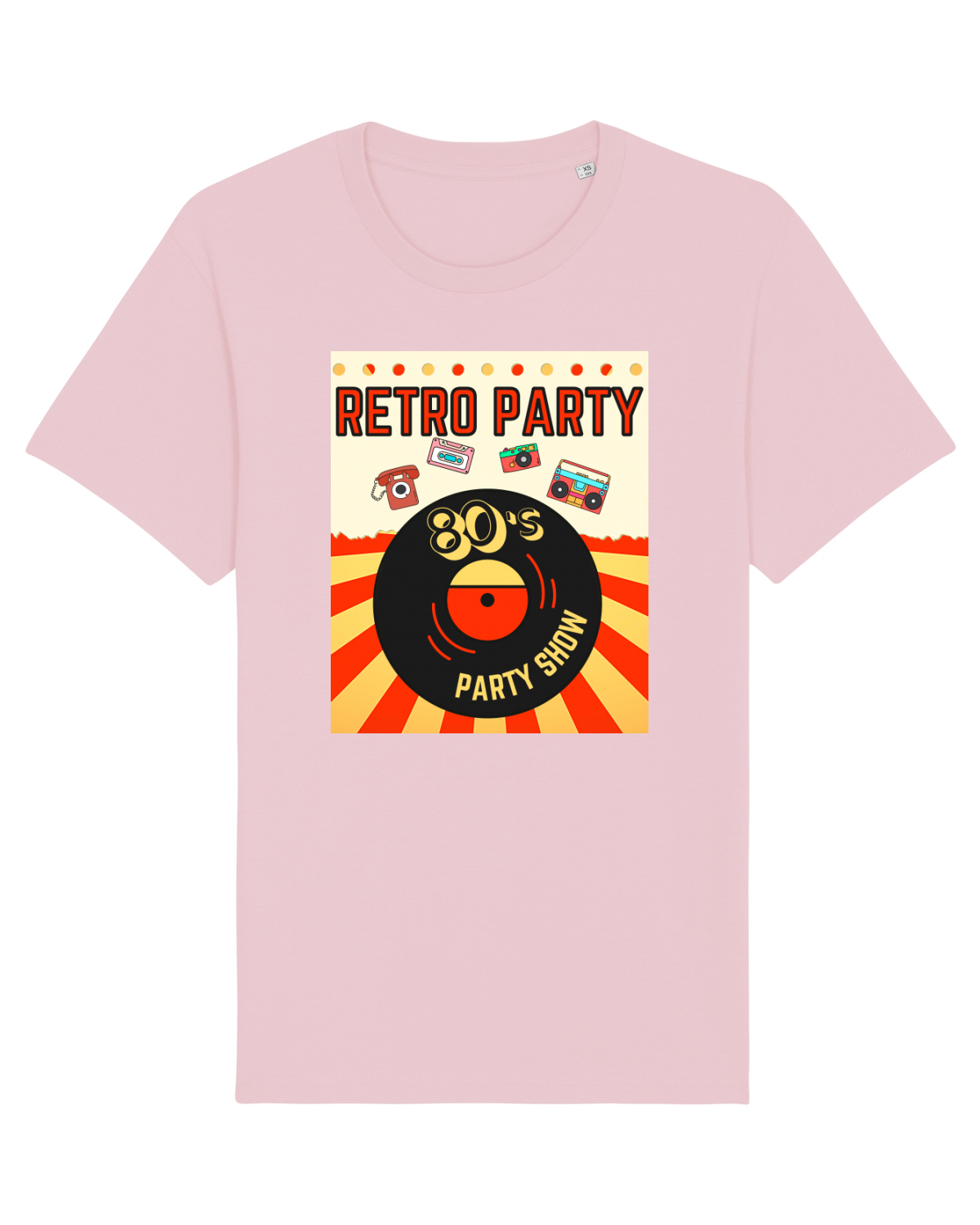 Tricou mânecă scurtă Unisex Rocker Cotton Pink