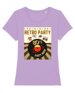 Retro party Tricou mânecă scurtă guler larg fitted Damă Expresser