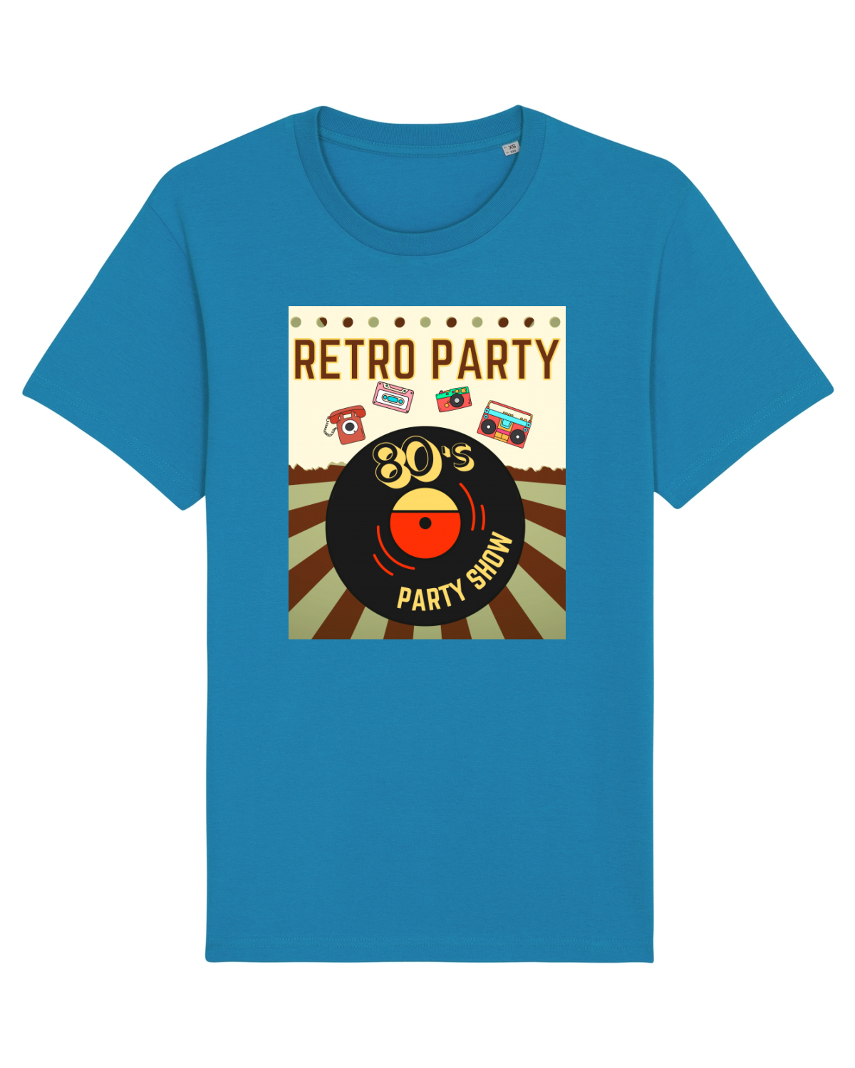 Tricou mânecă scurtă Unisex Rocker Azur