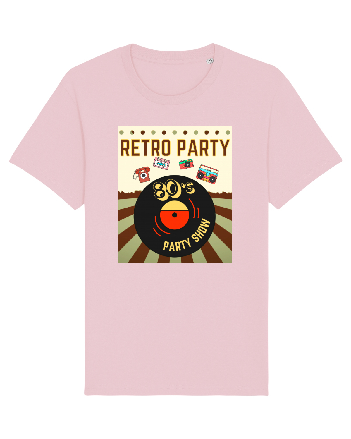 Tricou mânecă scurtă Unisex Rocker Cotton Pink
