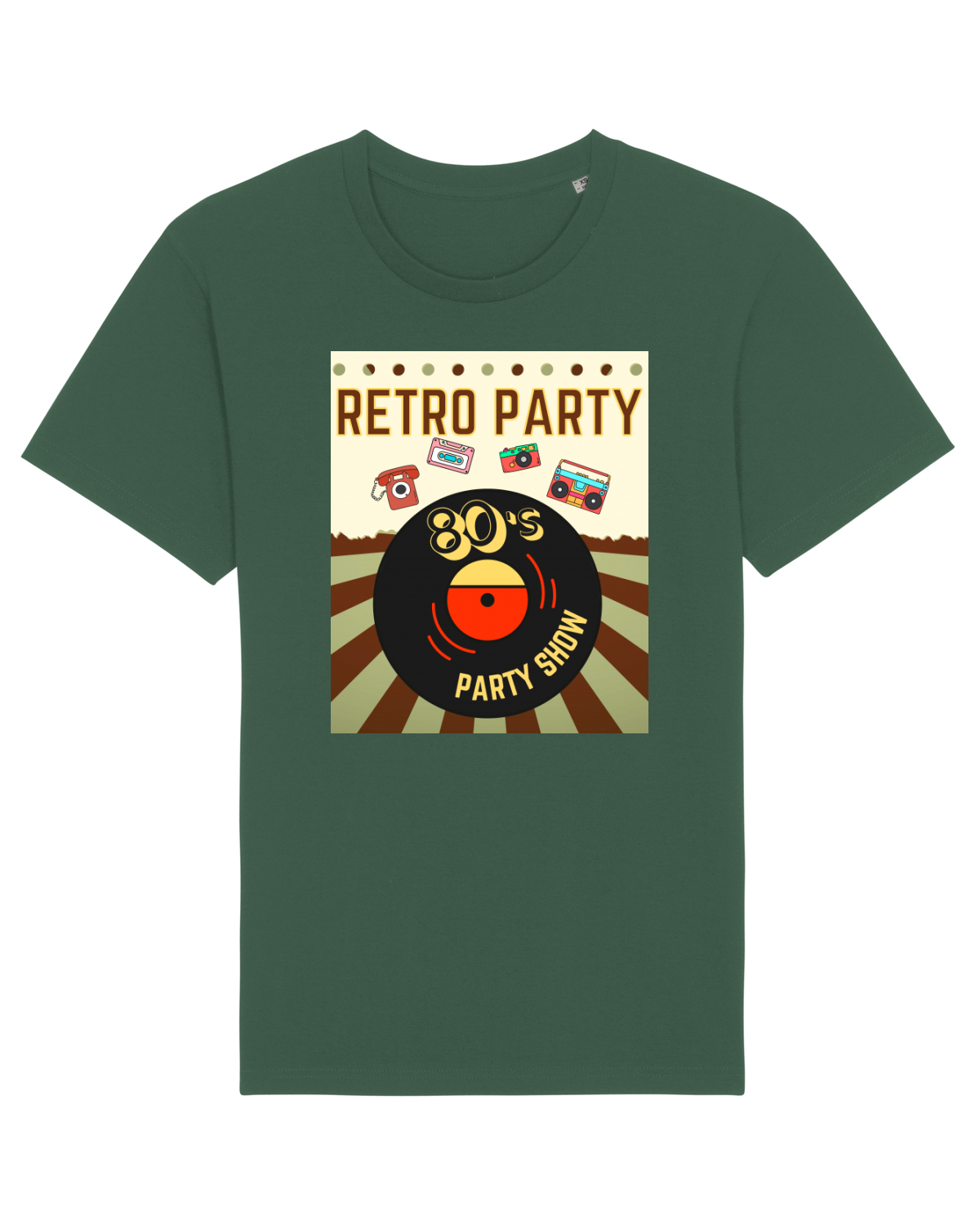 Tricou mânecă scurtă Unisex Rocker Bottle Green