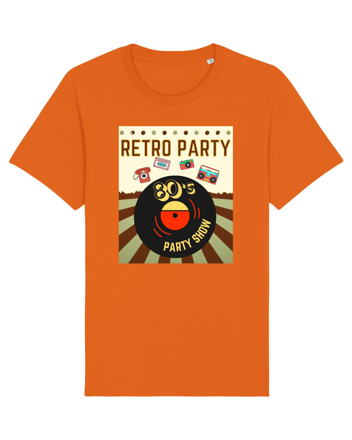 Tricou mânecă scurtă Unisex Rocker Bright Orange