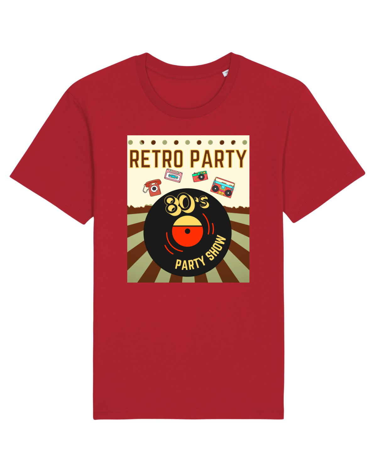 Tricou mânecă scurtă Unisex Rocker Red