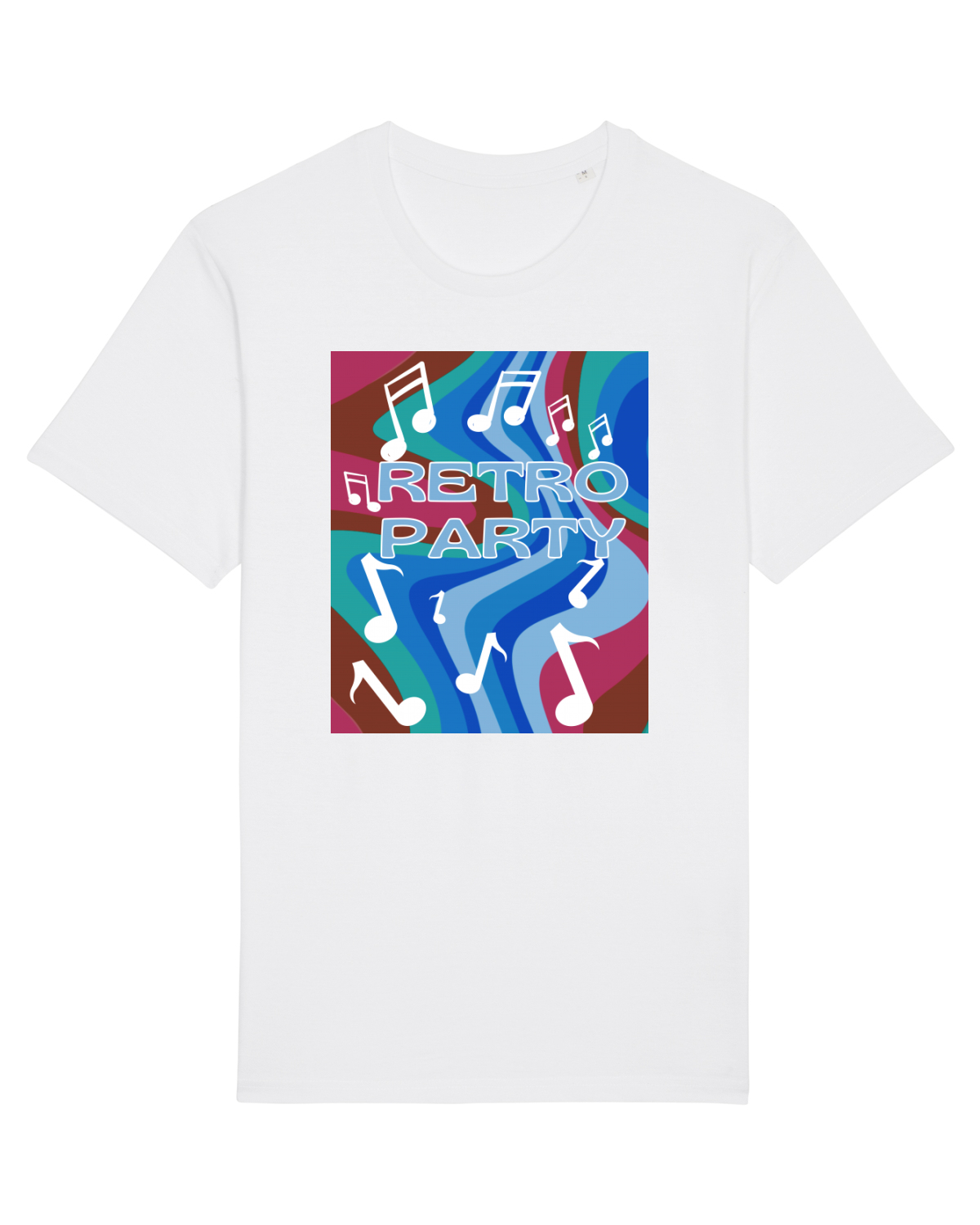 Tricou mânecă scurtă Unisex Rocker White