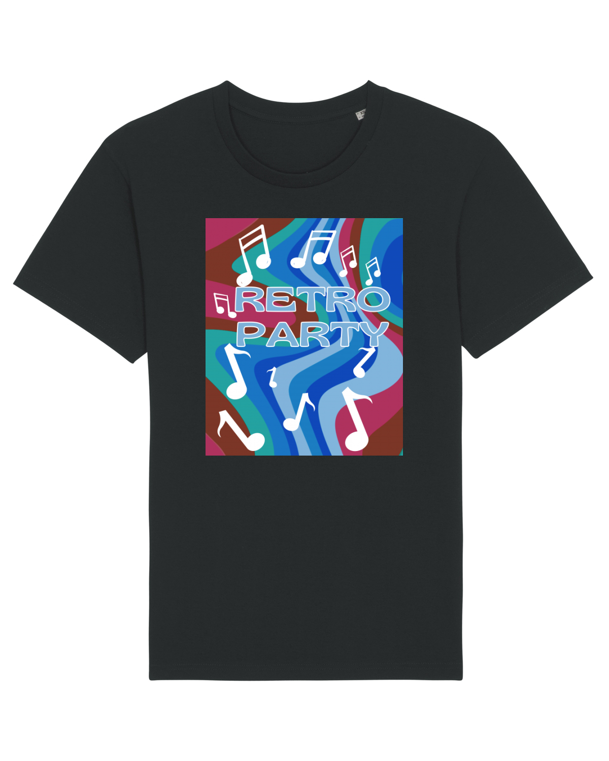 Tricou mânecă scurtă Unisex Rocker Black