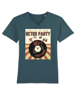 Retro party Tricou mânecă scurtă guler V Bărbat Presenter