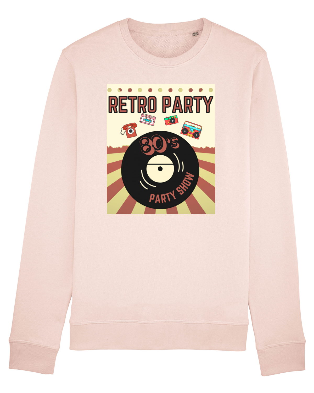 Bluză mânecă lungă Unisex Rise Candy Pink