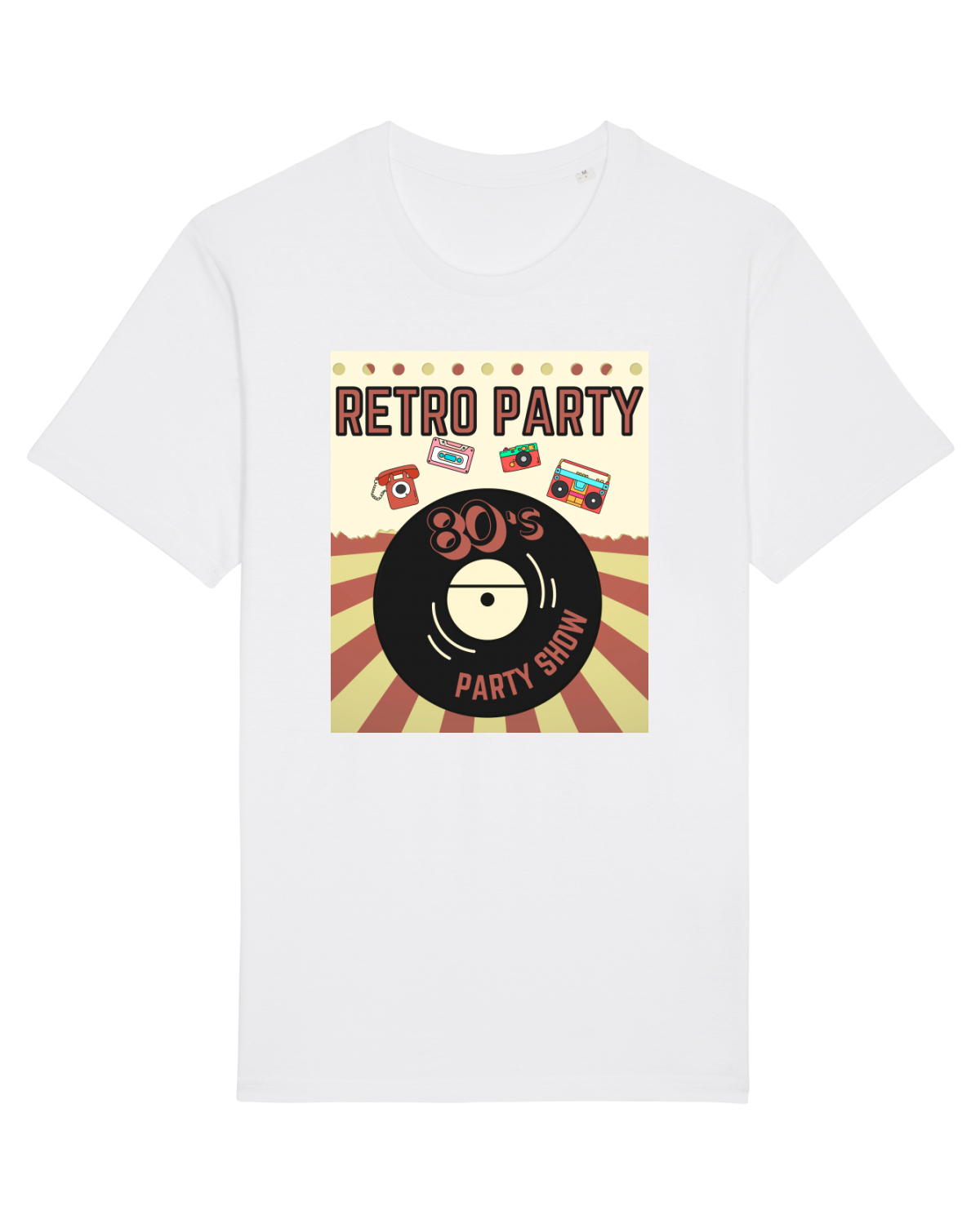 Tricou mânecă scurtă Unisex Rocker White