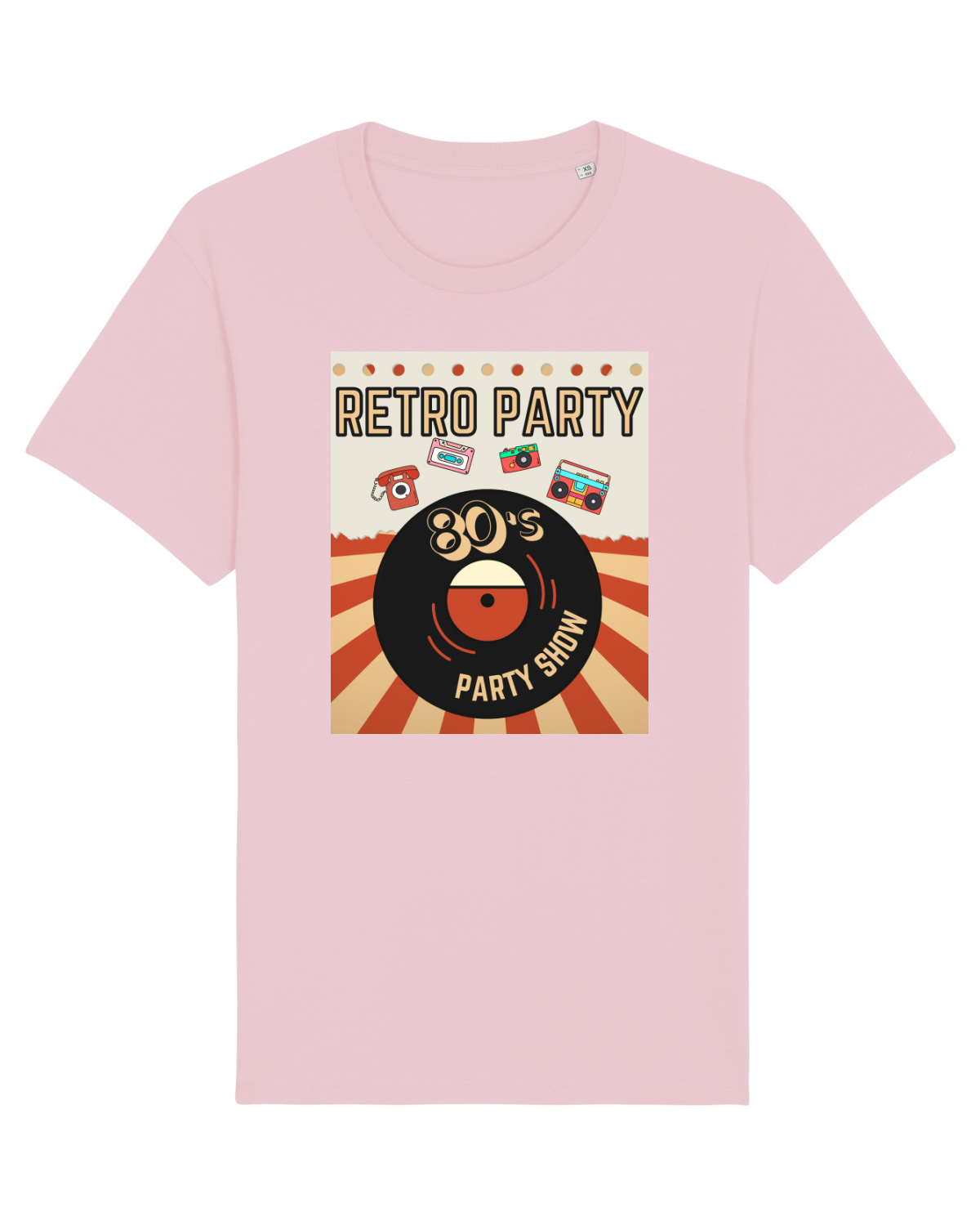 Tricou mânecă scurtă Unisex Rocker Cotton Pink