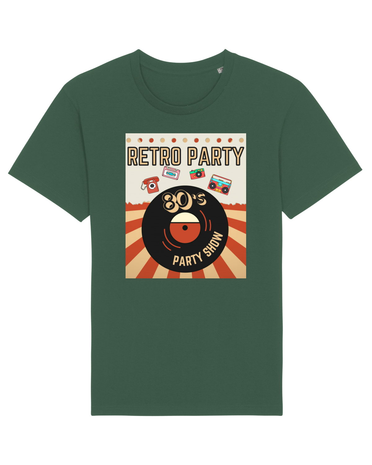 Tricou mânecă scurtă Unisex Rocker Bottle Green