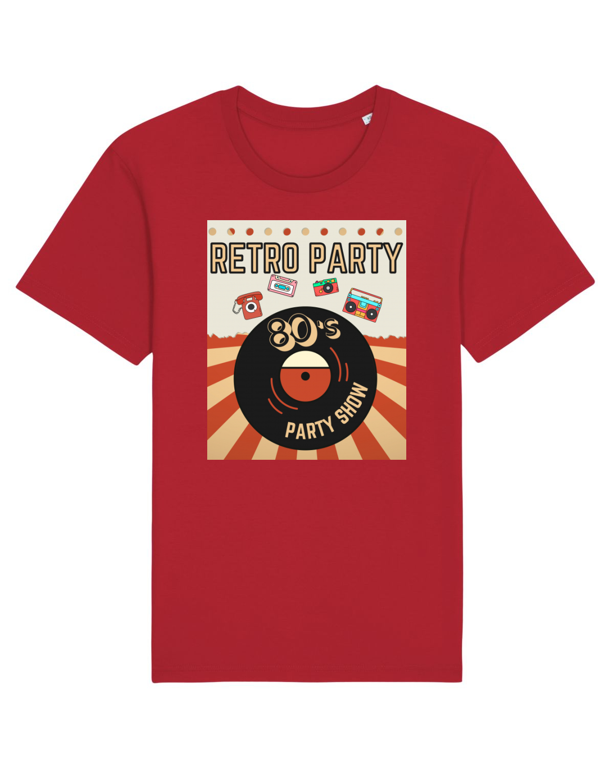 Tricou mânecă scurtă Unisex Rocker Red