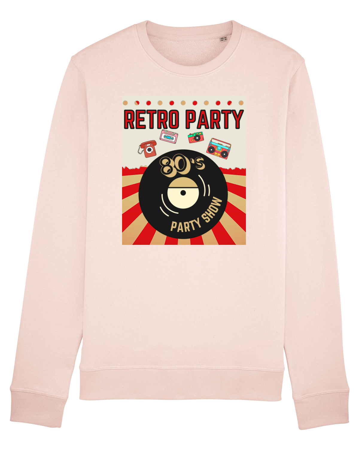 Bluză mânecă lungă Unisex Rise Candy Pink